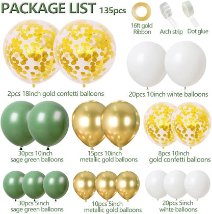 Boho Safari Balloon Garland Kit Sage Green