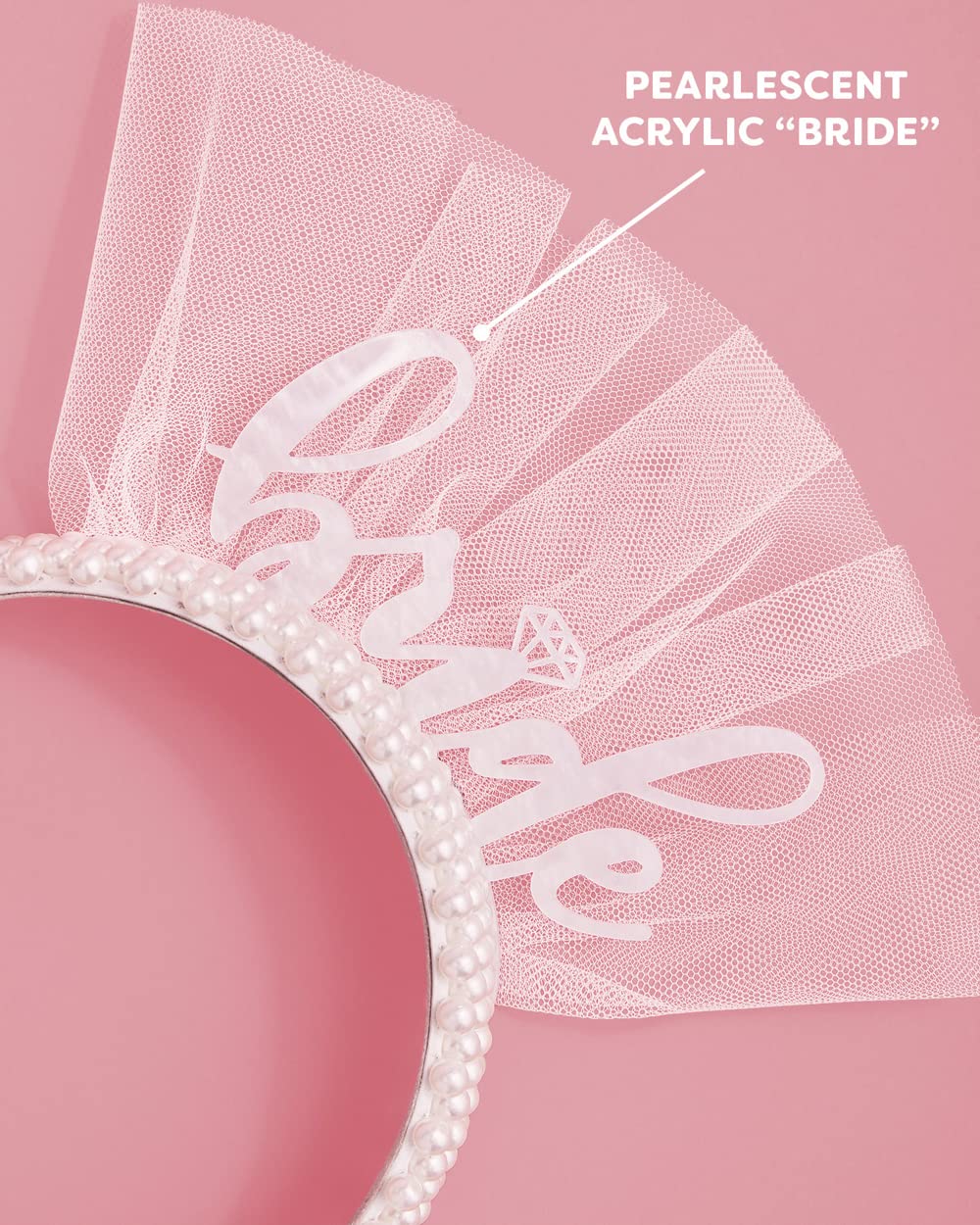 Bachelorette Party Pearl Bride Headband