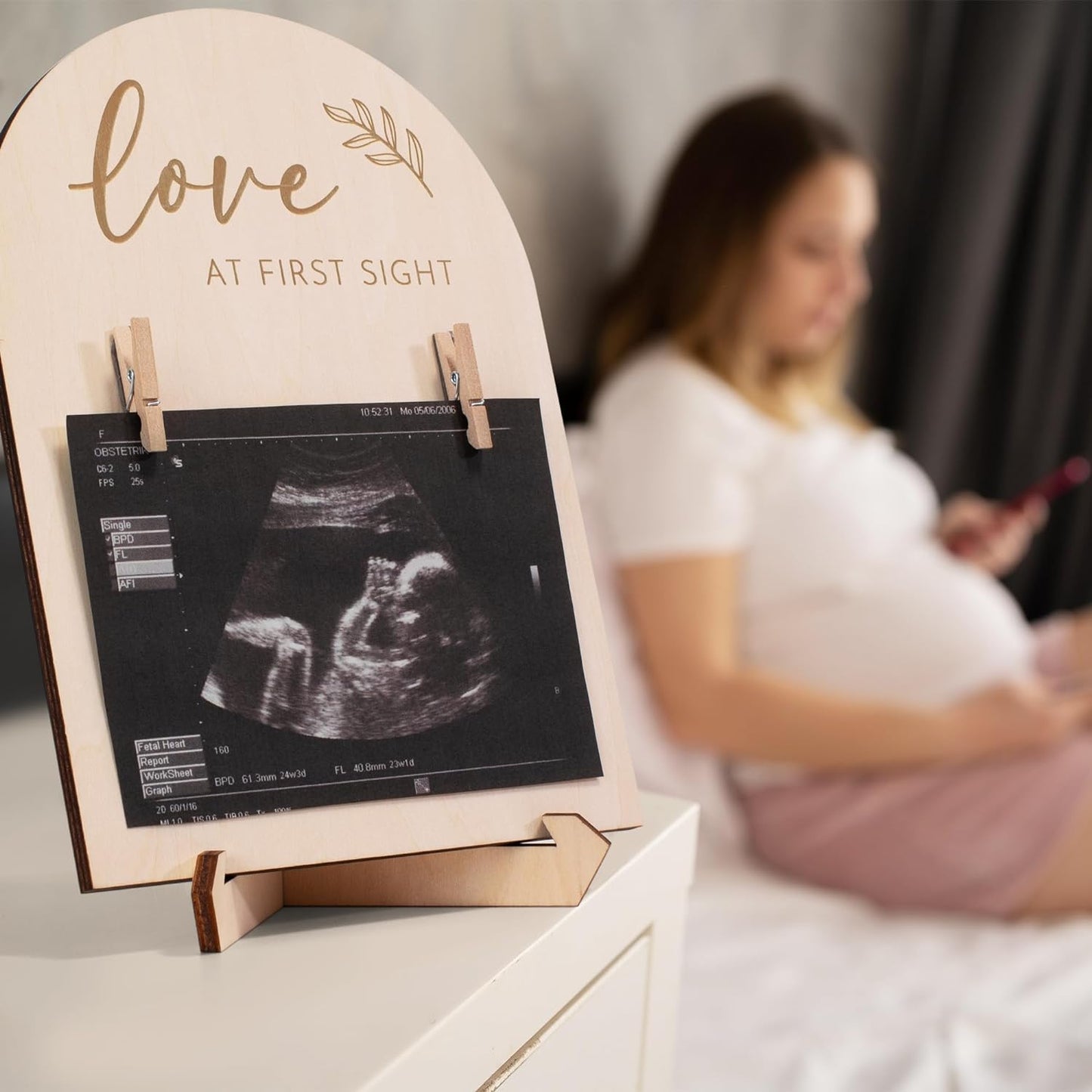 Wooden Ultrasound Picture Frame