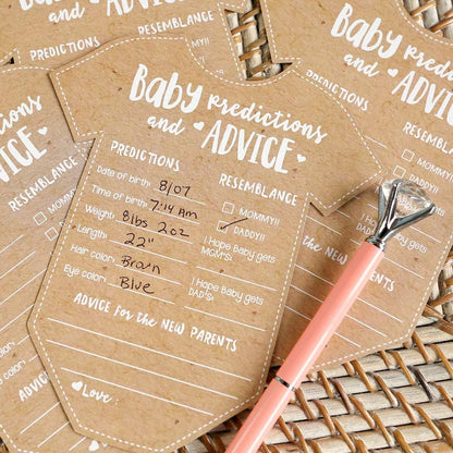 Baby Prediction Cards for Baby Shower