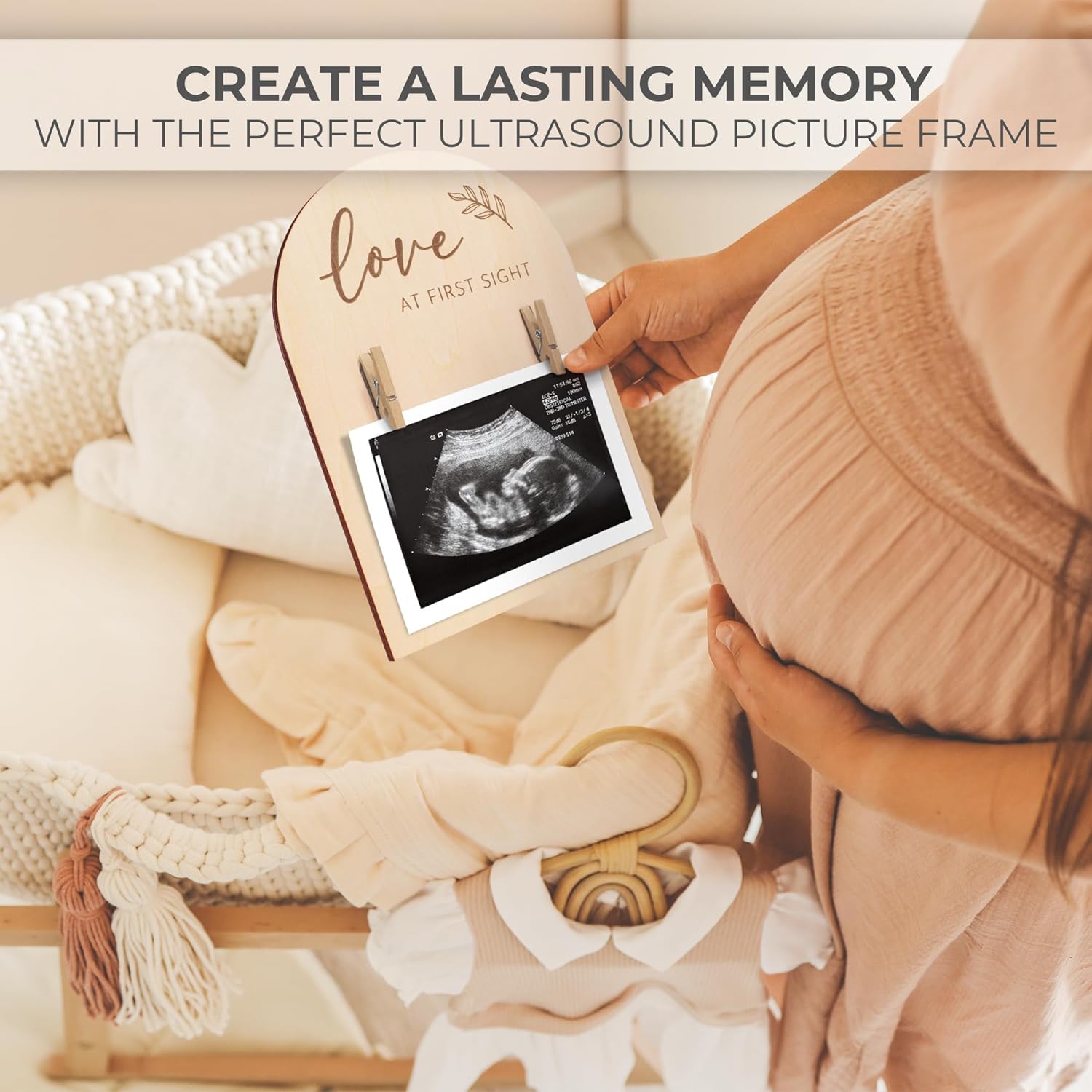 Wooden Ultrasound Picture Frame