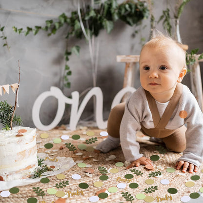 Boho Greenery Baby Shower Confetti