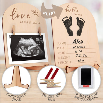 Wooden Ultrasound Picture Frame