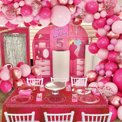 Pink Balloon Arch Garland Kit