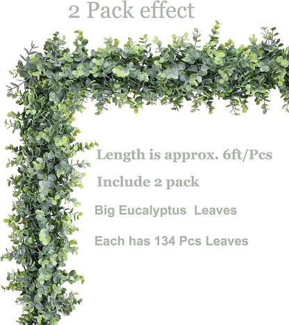 Faux Eucalyptus Garland 2 Pack