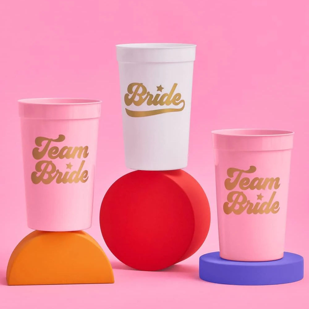 Bachelorette Party Team Bride Reusable Cups