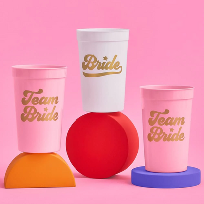 Bachelorette Party Team Bride Reusable Cups