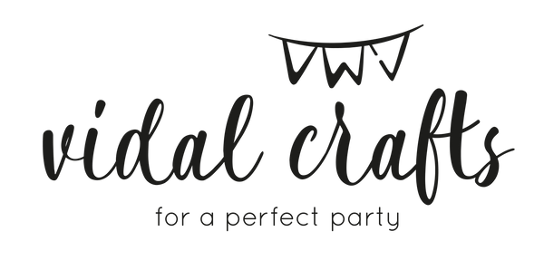 Vidal Crafts black and white logo