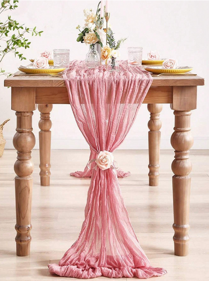 Gauze Cheesecloth Table Runner