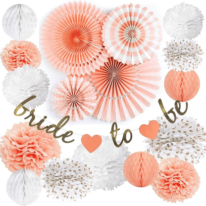 Peach bridal shower party theme