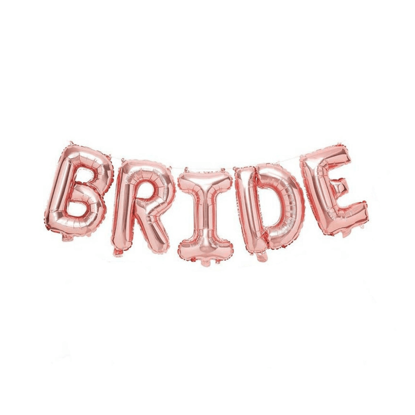 Rose gold bridal shower foil balloon