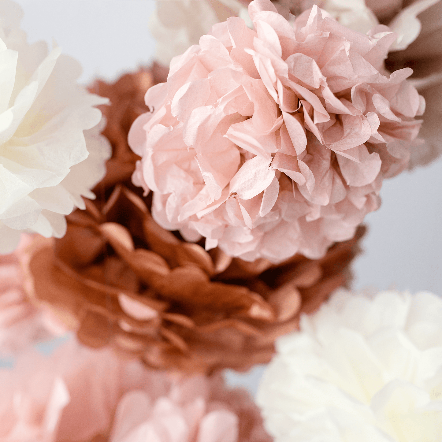 Blush Pink Tissue Paper Pom Pom Kit