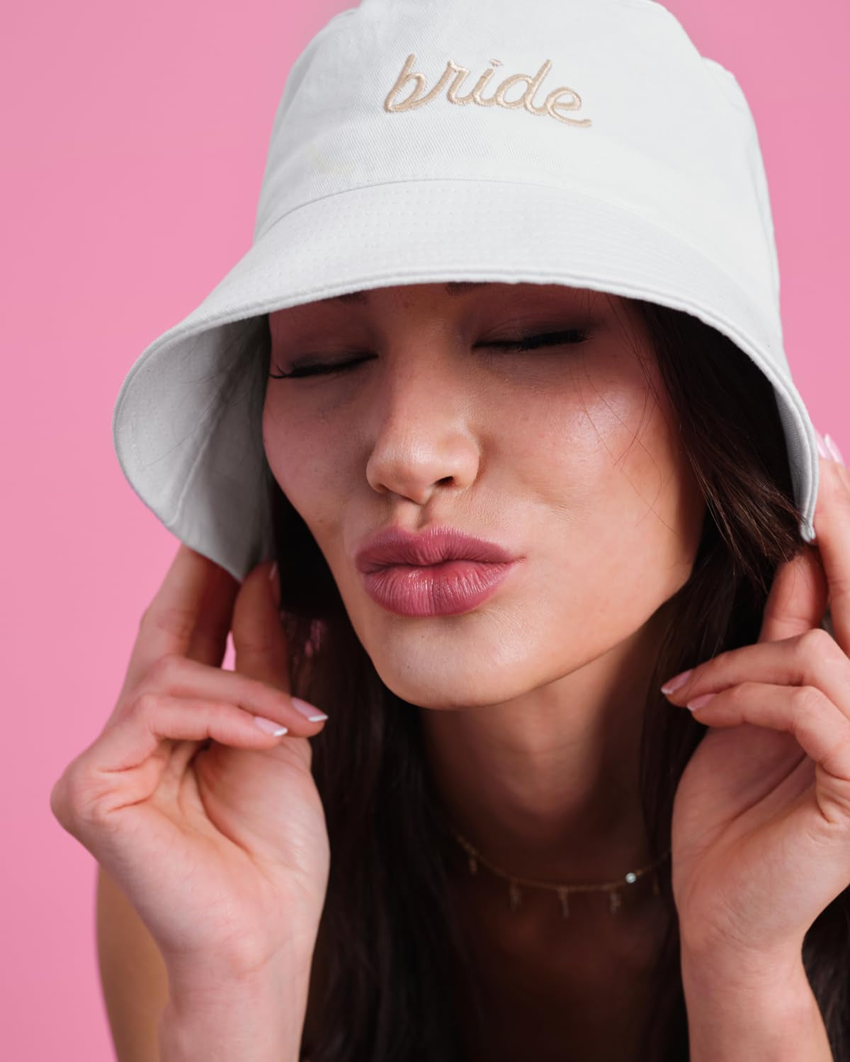 White 'Bride' Bucket Hat