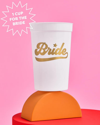 Bachelorette Party Team Bride Reusable Cups