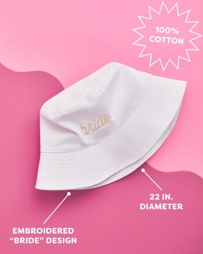 White 'Bride' Bucket Hat