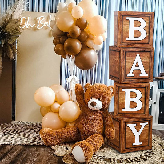 Baby Shower Boxes Brown