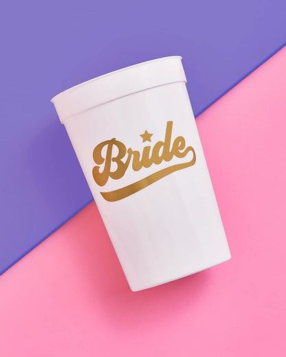 Bachelorette Party Team Bride Reusable Cups